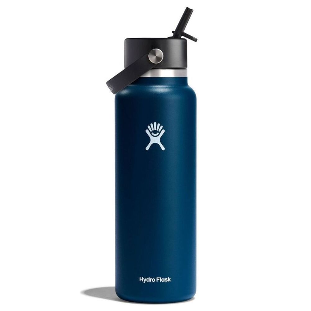 Hydro Flask -  40oz Wide Mouth Flex Straw Bottle - In Indigo